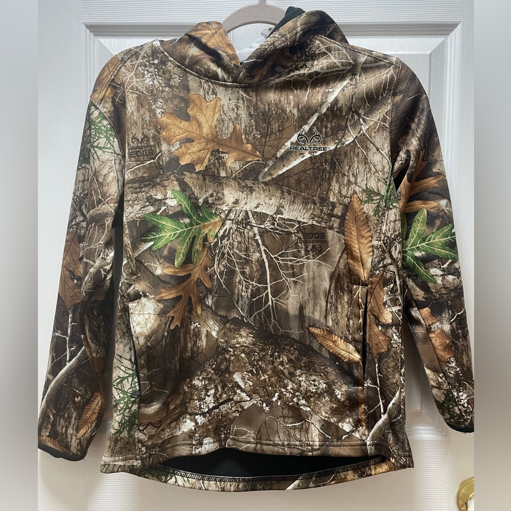 Boys camo fleece pullover